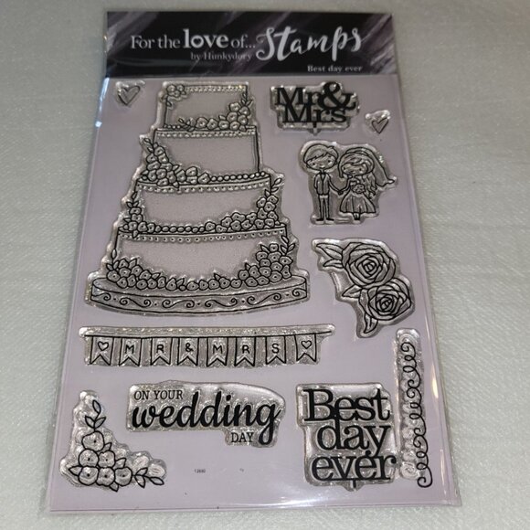 Hunkydory For the Love of Stamps Best Day Ever Wedding Clear Stamps - Picture 1 of 2